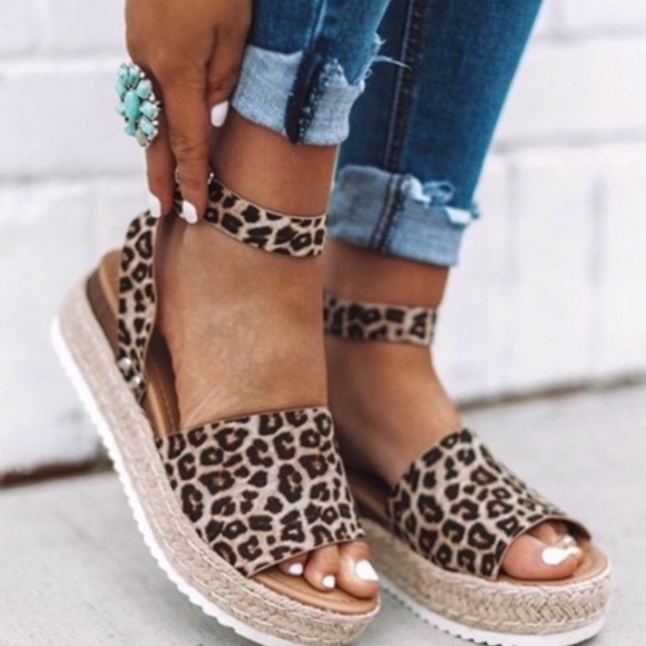 cheetah wedge shoes